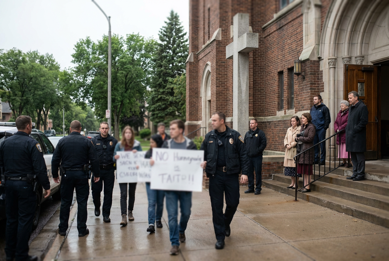 Worship Service Disrupted, Faith Defended in Minnesota