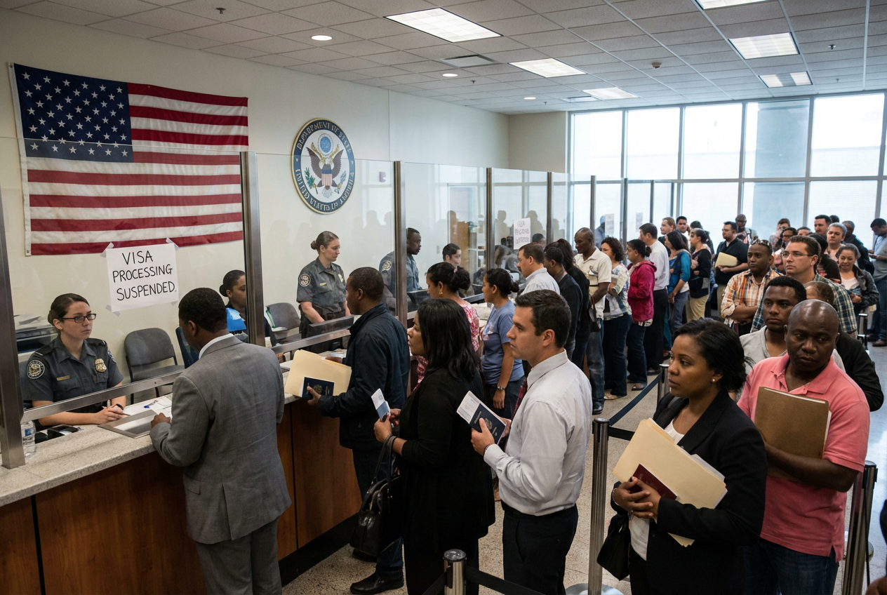 US Pauses Visas to Protect American Values