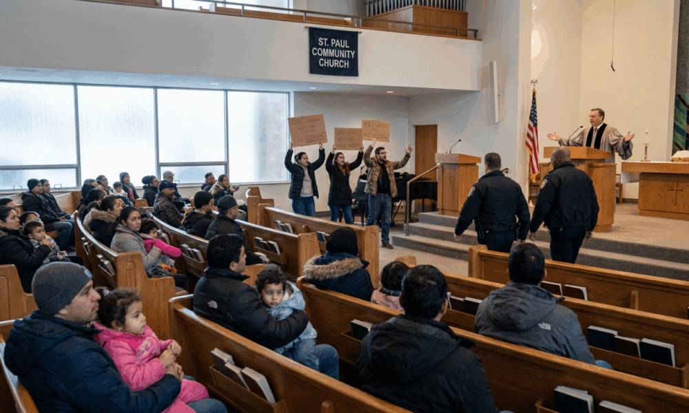 Church Service Disrupted: Faithful Face Hostility