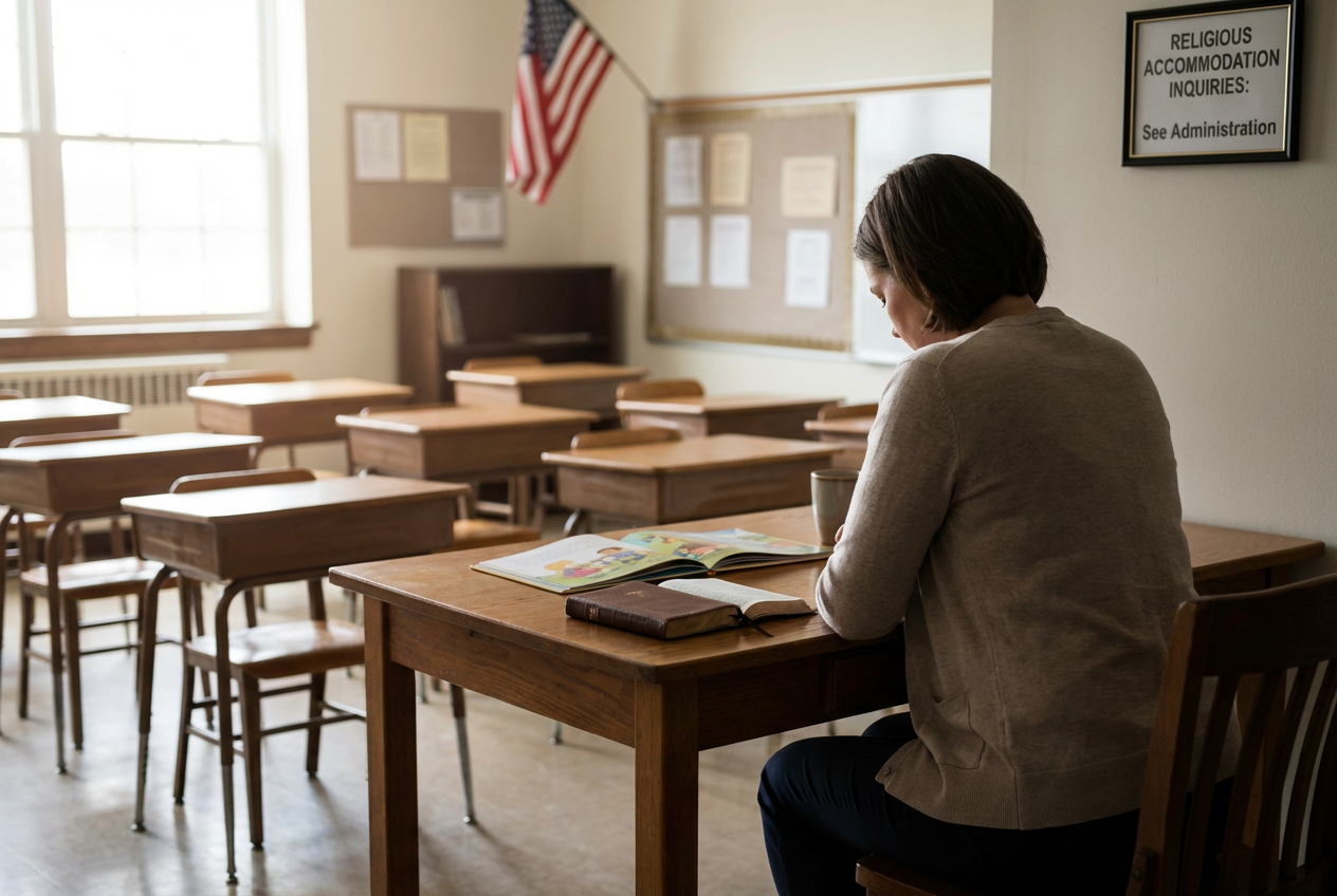 Christian Teacher Faces Job Threat for Faith Stand