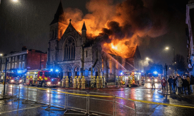 Fire Ravages Historic London Methodist Church