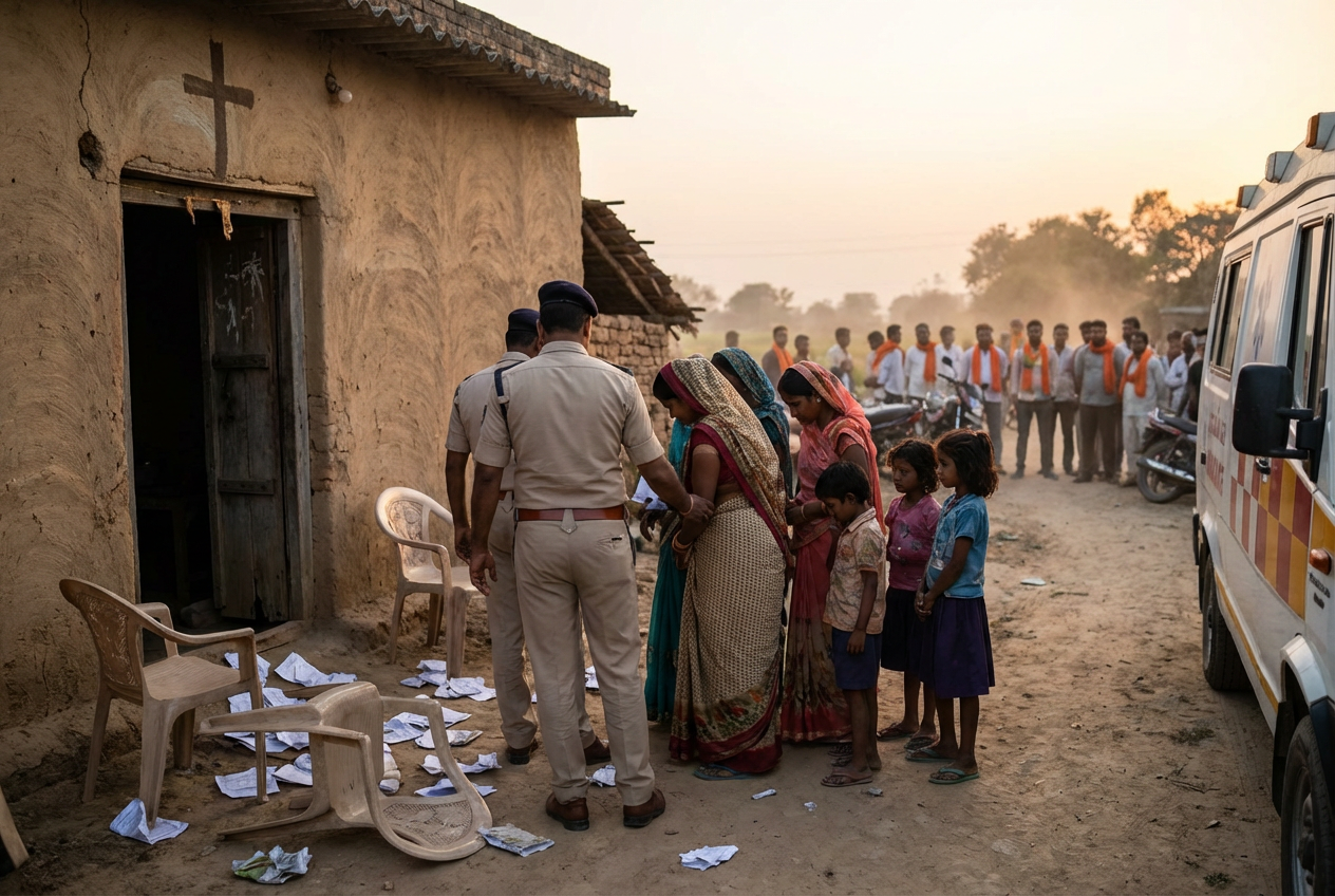 Christian Faith Tested Amid Disturbing Assaults in India – Hope in God's Unfailing ProtectionNot revealing names, but faith-affirming, concern with hope, ~13 words, uses "Disturbing" as a power word (allowed since count=0), style: concern & warning with heavy hope. Curiosity gap: what assaults? Impacts/development implied without full details.