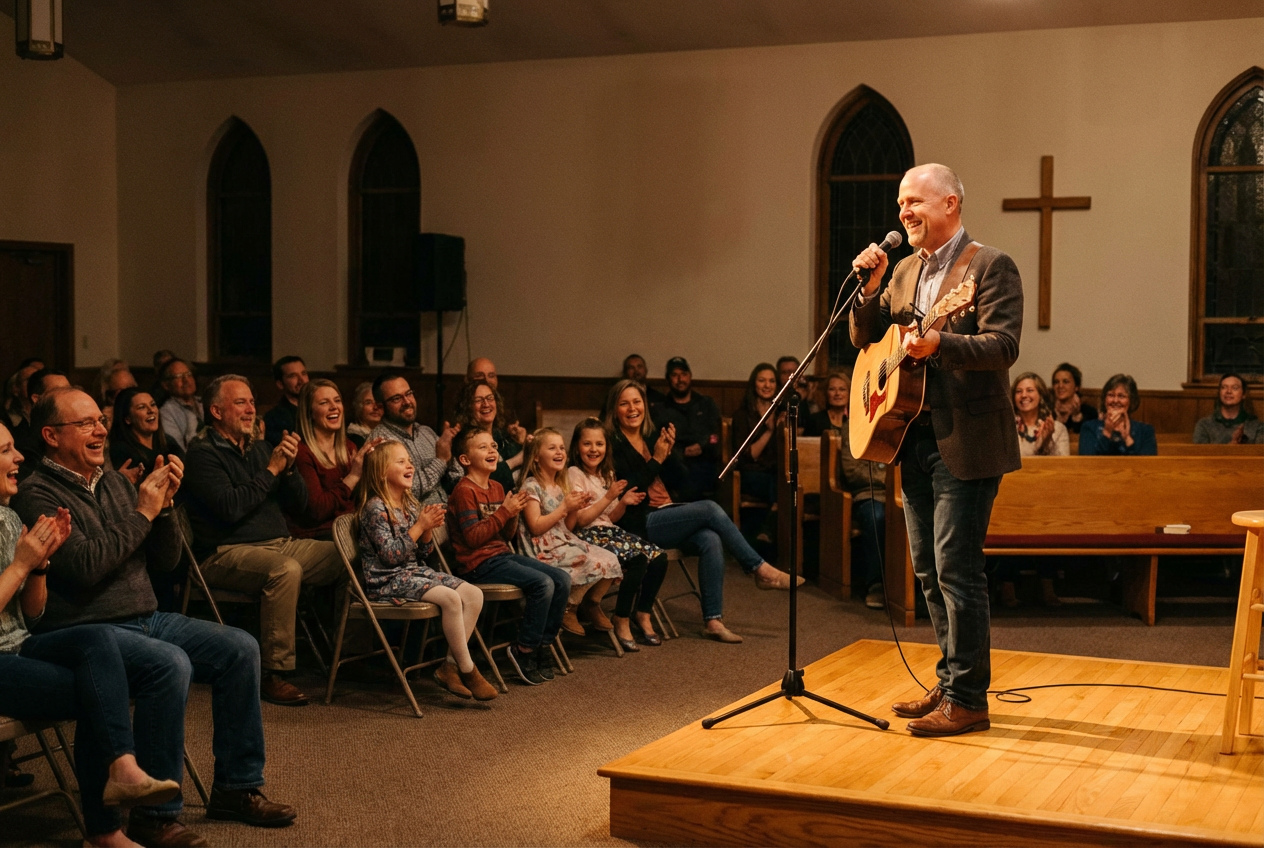 Faith's Resonance in Rib-Tickling Revival – A Comedian's Journey Through Change Reveals Hidden LessonsA Faith-Affirming Gig: How Guitar and Giggles Strengthen Family Bonds Amid Trials God's Gift of Glee: Veteran Ventriloquist [Tim Hawkins] Spurs Spiritual Smiles in Troubling Times Six Surprising Ways Humor Reflects Biblical Hope for Believers Facing Fads What Scripture Says About Sacred Mirth – Comedy's Quiet Comeback Sparks Curiosity