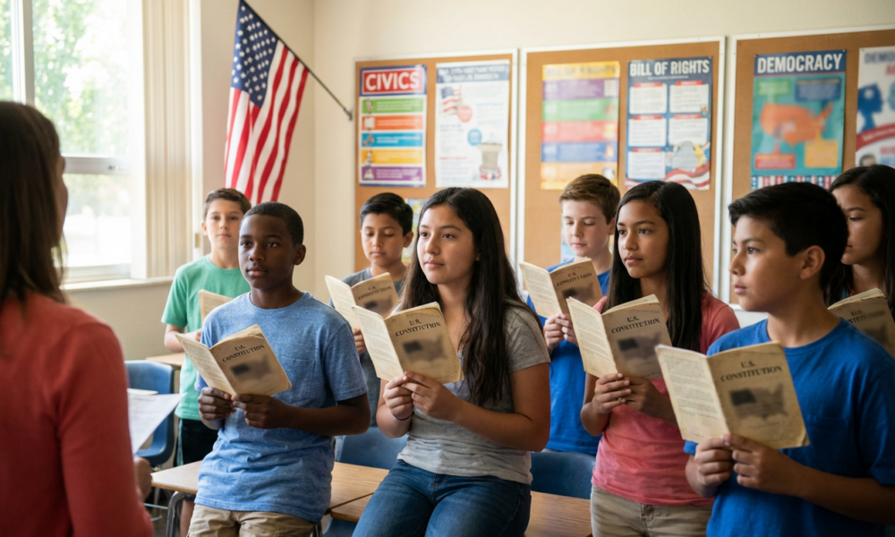神的指导点亮宪法遗产之路，希望在年轻一代中振兴