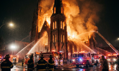 Historic Blaze Engulfs Ancient Church Amid Investigation Into Dark Forces