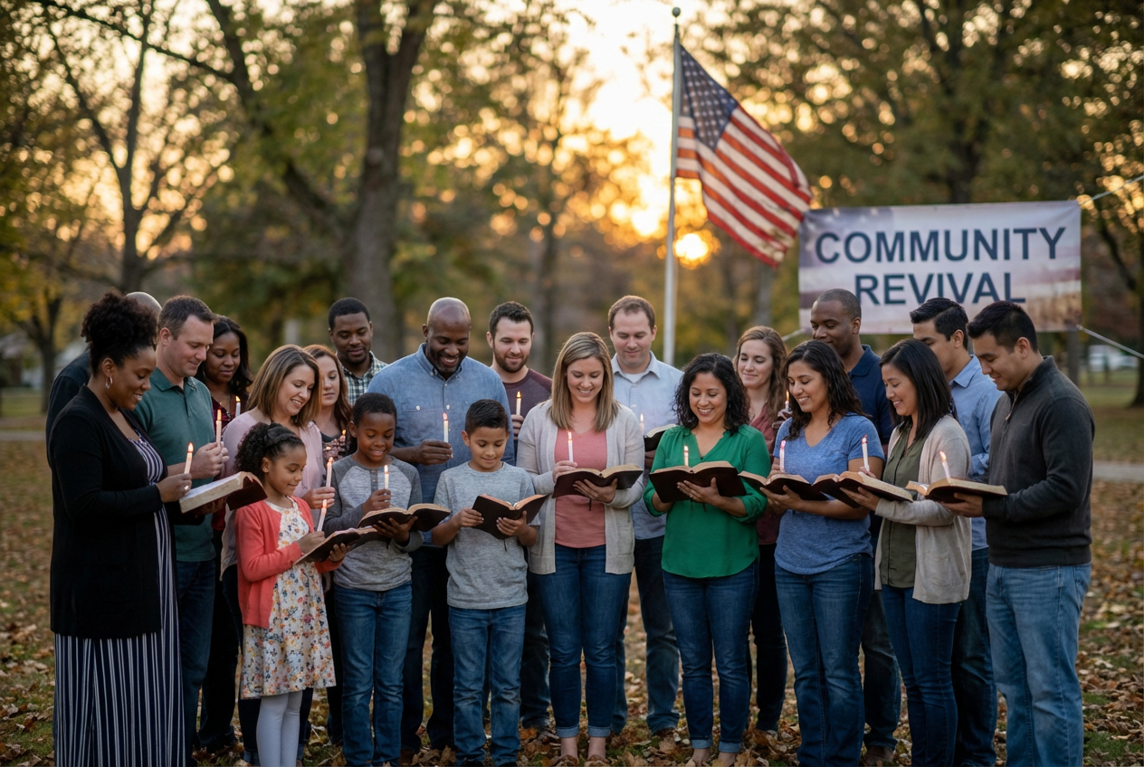 Biblical Light Pierces Darkness in Bold Revival Action