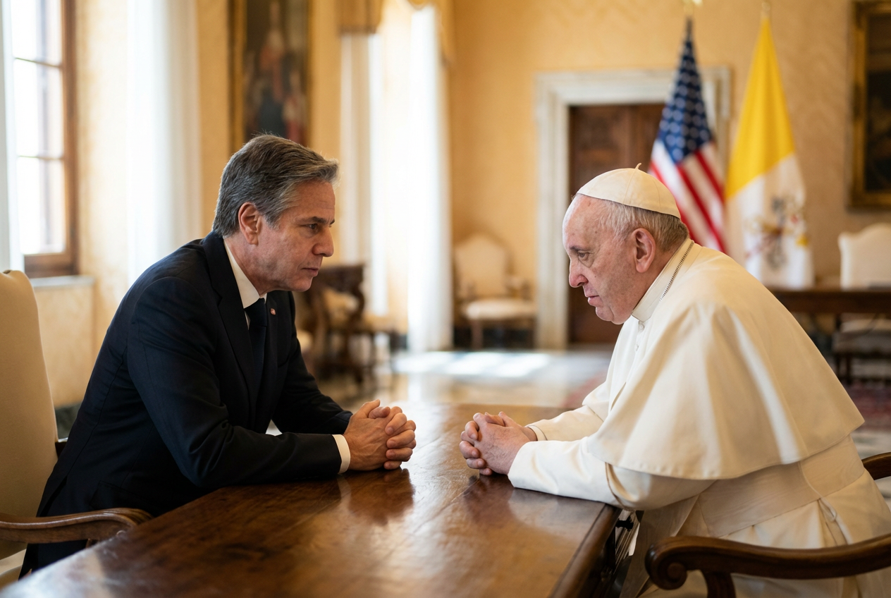 Pope's Ethic on Peacemakers Strikes a Nerve With Political Figures