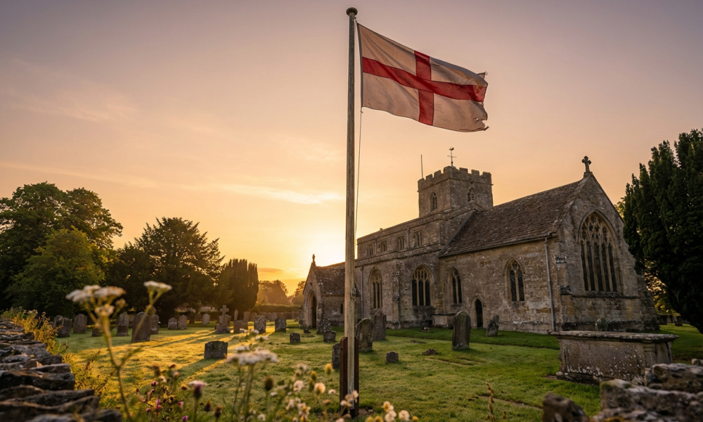 England's Flag Symbol Graces Homes Amid Calls for Biblical Reclamation of Its True Meaning