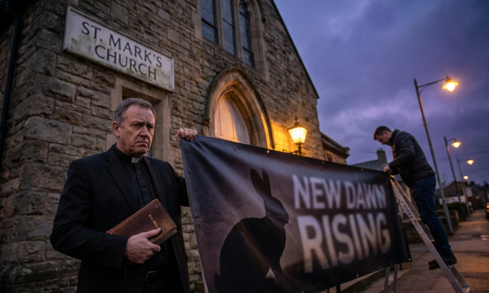 Church Easter Invite Sparks Controversy Over Secular Imagery and Faith Values