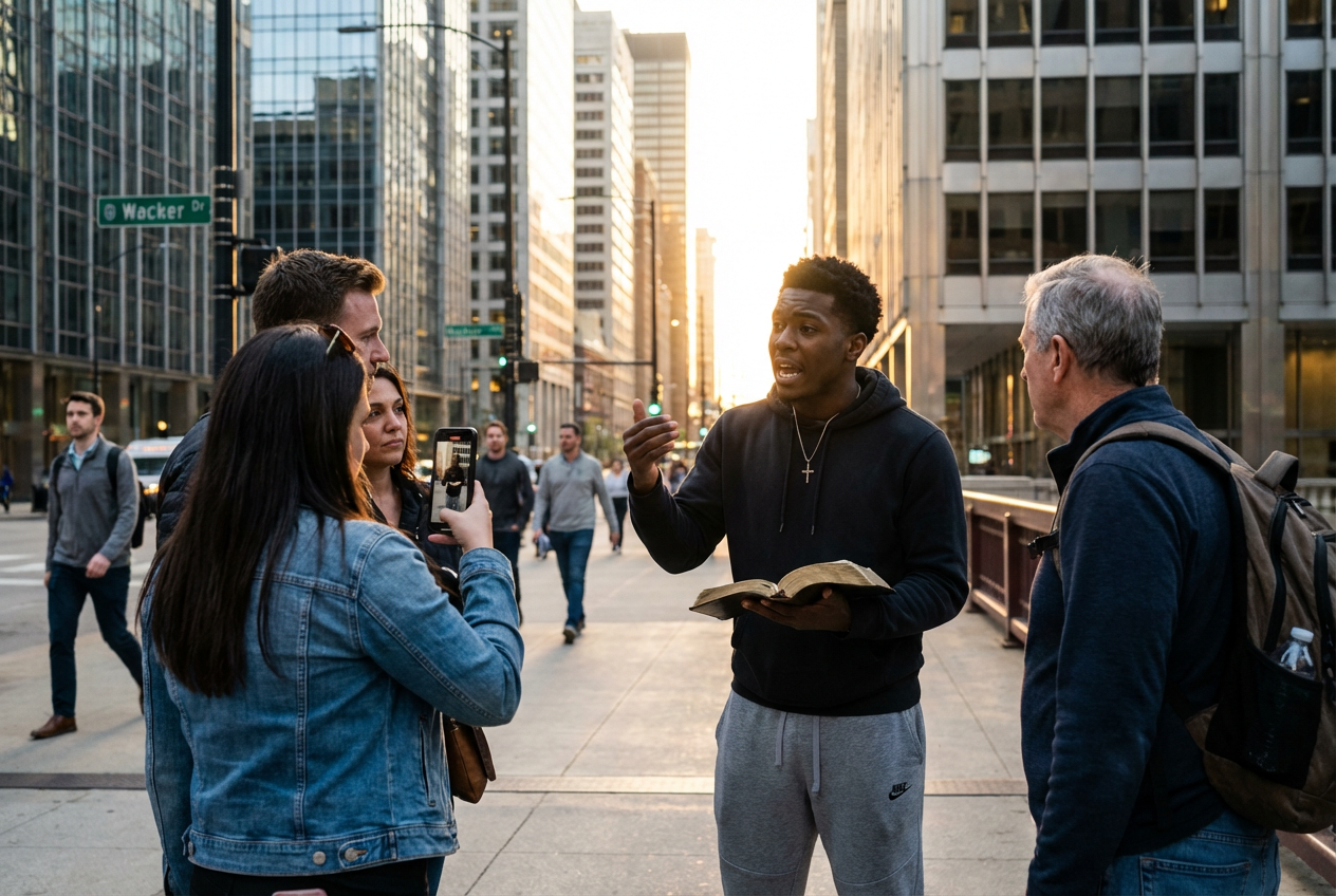 NBA Star's Waiver Sparks Unyielding Street Preaching in Chicago